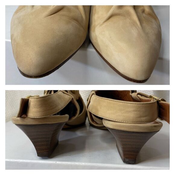 RARE Vintage André Courrèges starategia mule sling backs sandals size 36  5 USA - Picture 7 of 10